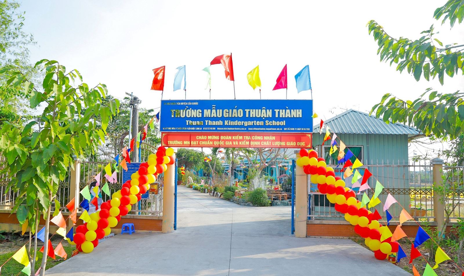 Trường Mẫu giáo Thuận Thành tiếp đoàn kiểm định chất lượng giáo dục và công nhận đạt chuẩn quốc gia 