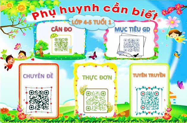 Các lớp tuyên truyền phụ huynh thông qua hình thức quét mã QR